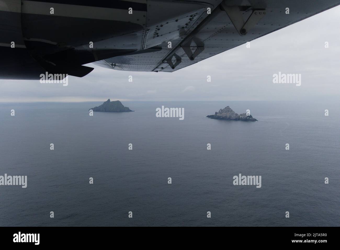 Le Isole Skellig da un'indagine aerea Irlanda Foto Stock