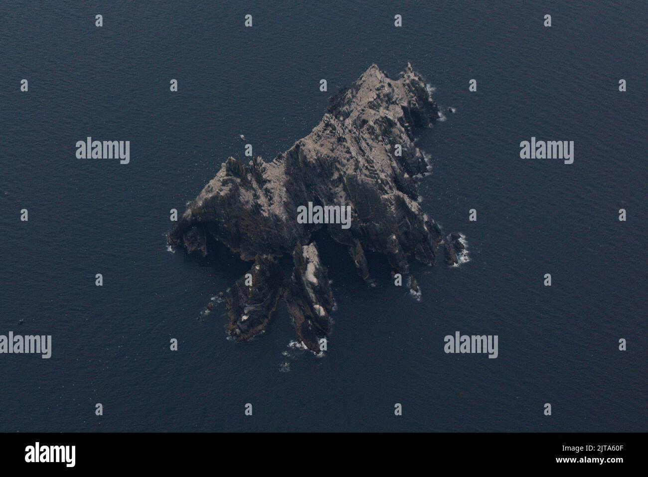 Little Skellig Irlanda da un'indagine aerea Foto Stock