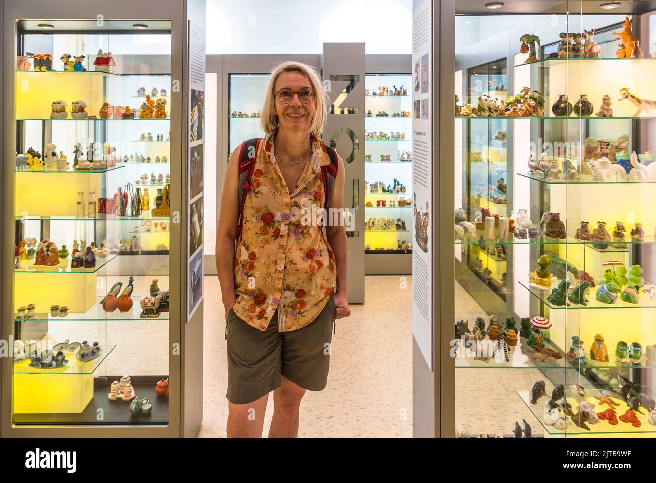 Il Zoutmuseum di Delden, comune di Hof van Twente, Paesi Bassi, l'unico museo del suo genere nel paese, racconta la storia dell'estrazione del sale gemme a Twickel, Boekelo e Hengelo. Il museo si trova nell'ex municipio della città del 1873. Foto Stock