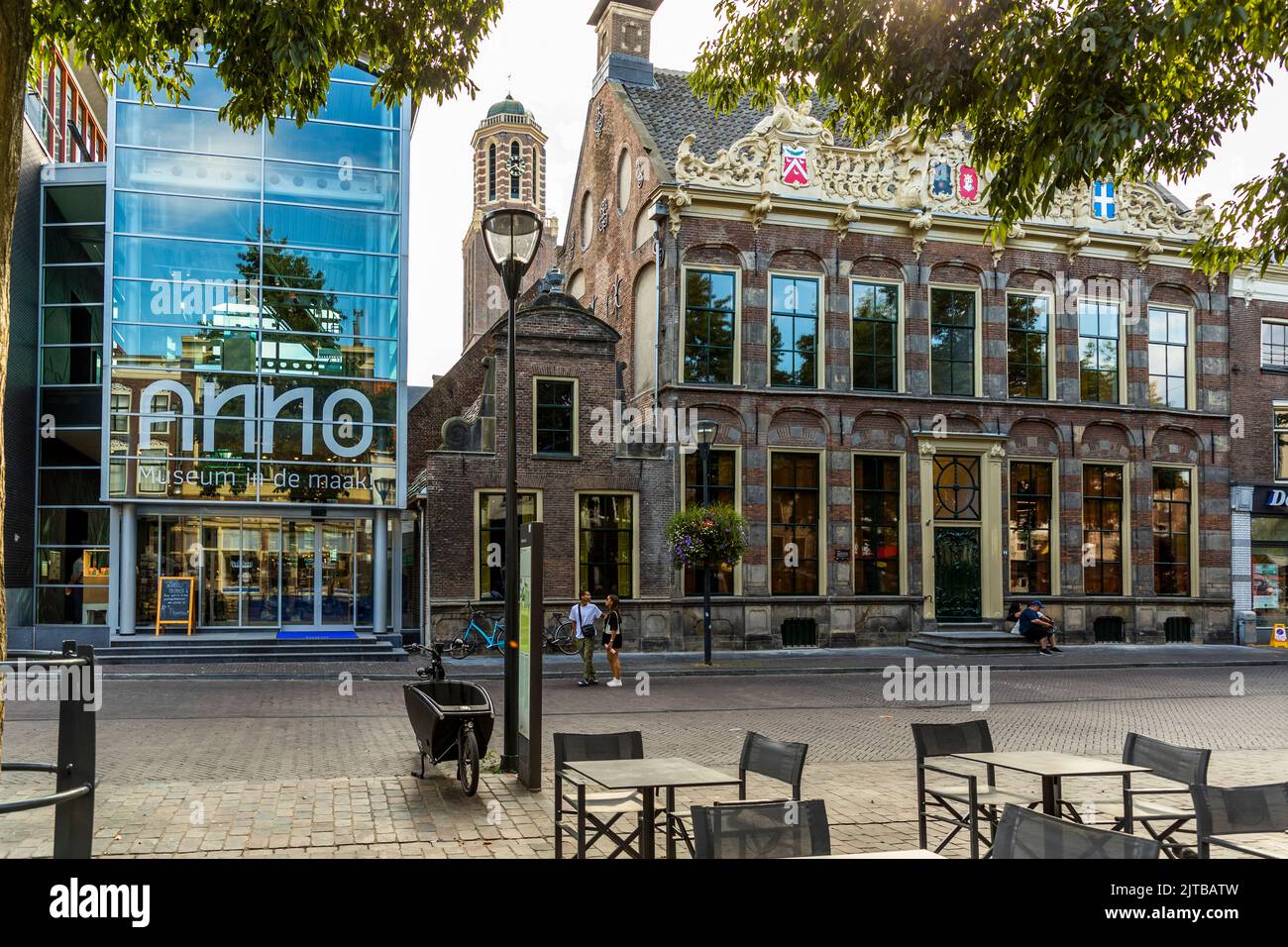 Il Museo anno per la storia urbana di Zwolle, Paesi Bassi. Con il suo nuovo edificio, il Museo anno collega anche la storia della città di Zwolle con quella attuale Foto Stock