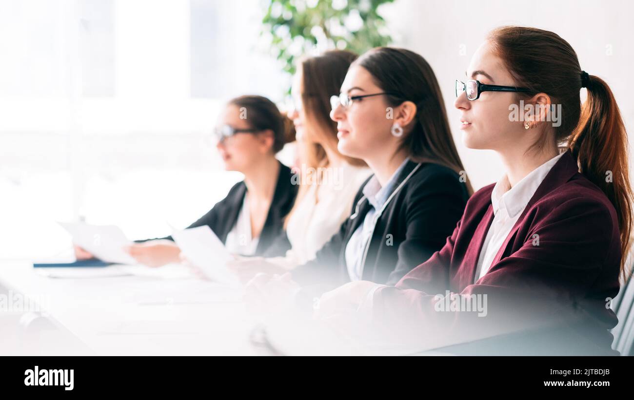 candidato alla selezione del dipendente per l'apertura di un lavoro aziendale Foto Stock