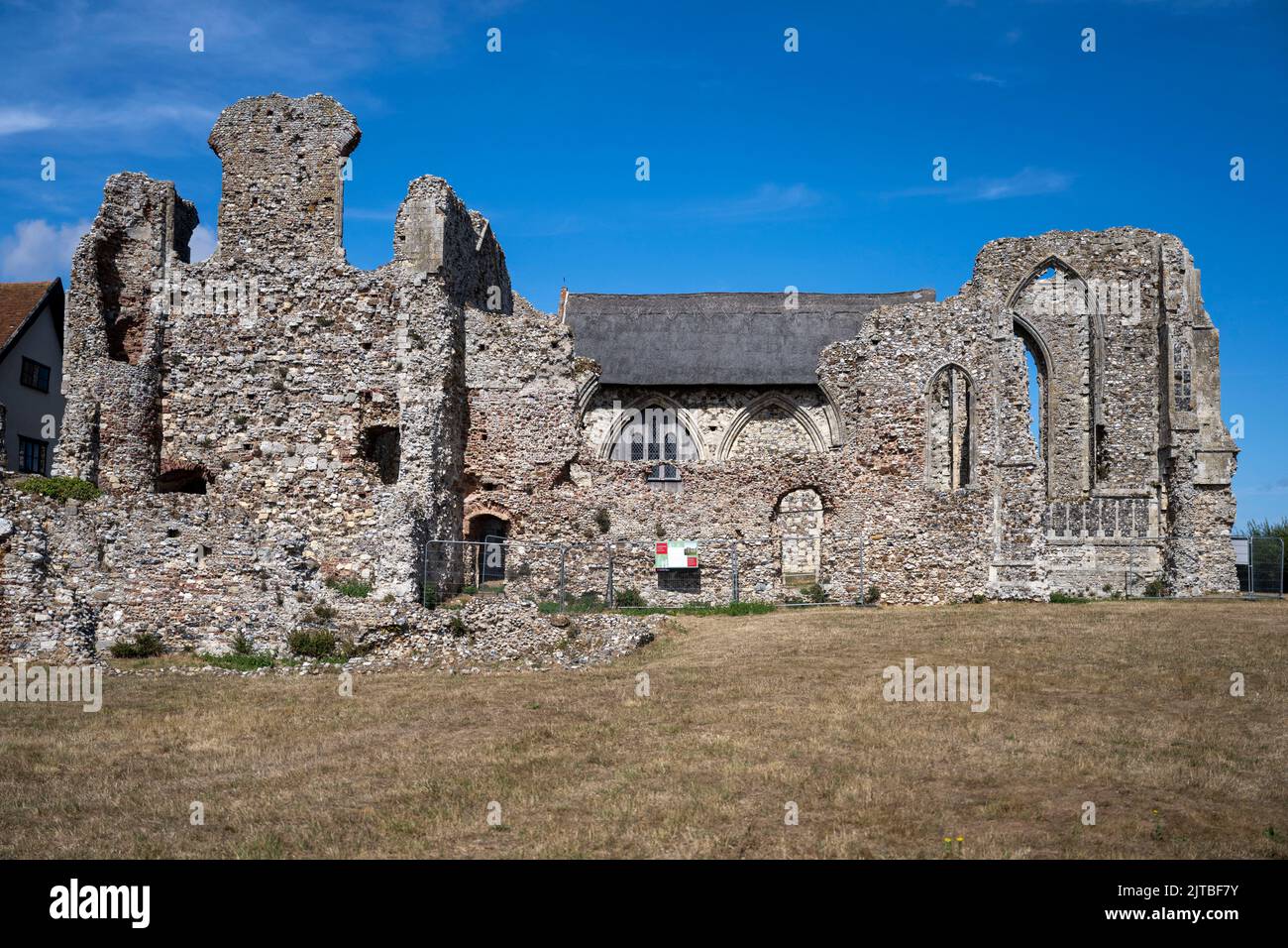 Rovine dell'abbazia di Leiston a Leiston, Suffolk, Inghilterra. Foto Stock