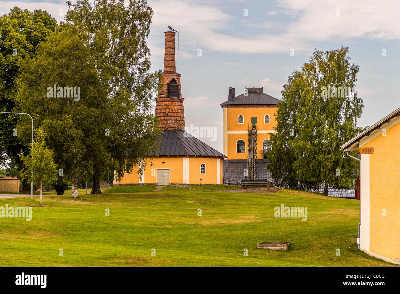 La vecchia fabbrica di Breven Bruk è ora un museo, Örebro kommun, Svezia Foto Stock