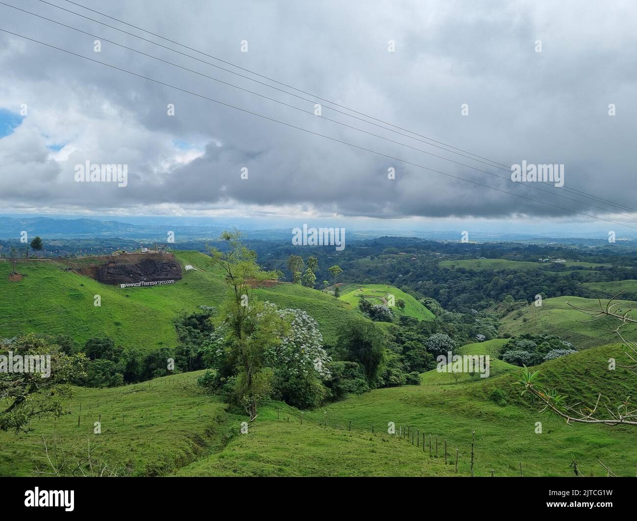 Paesaggi incredibili di Filandia Colombia vista della Colombia Foto Stock