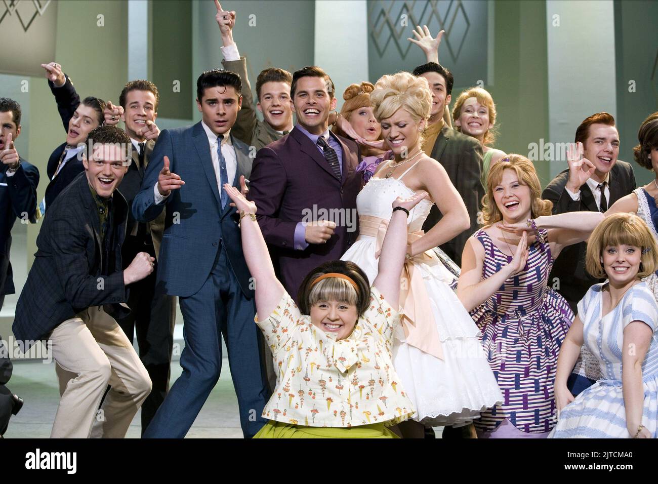 EFRON,MARSDEN,BLONSKY,NEVE, HAIRSPRAY, 2007 Foto Stock