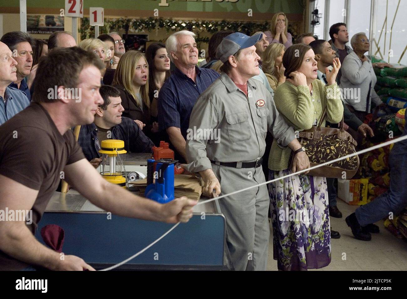 THOMAS JANE, William SADLER, Marcia Gay Harden, la nebbia, 2007 Foto Stock