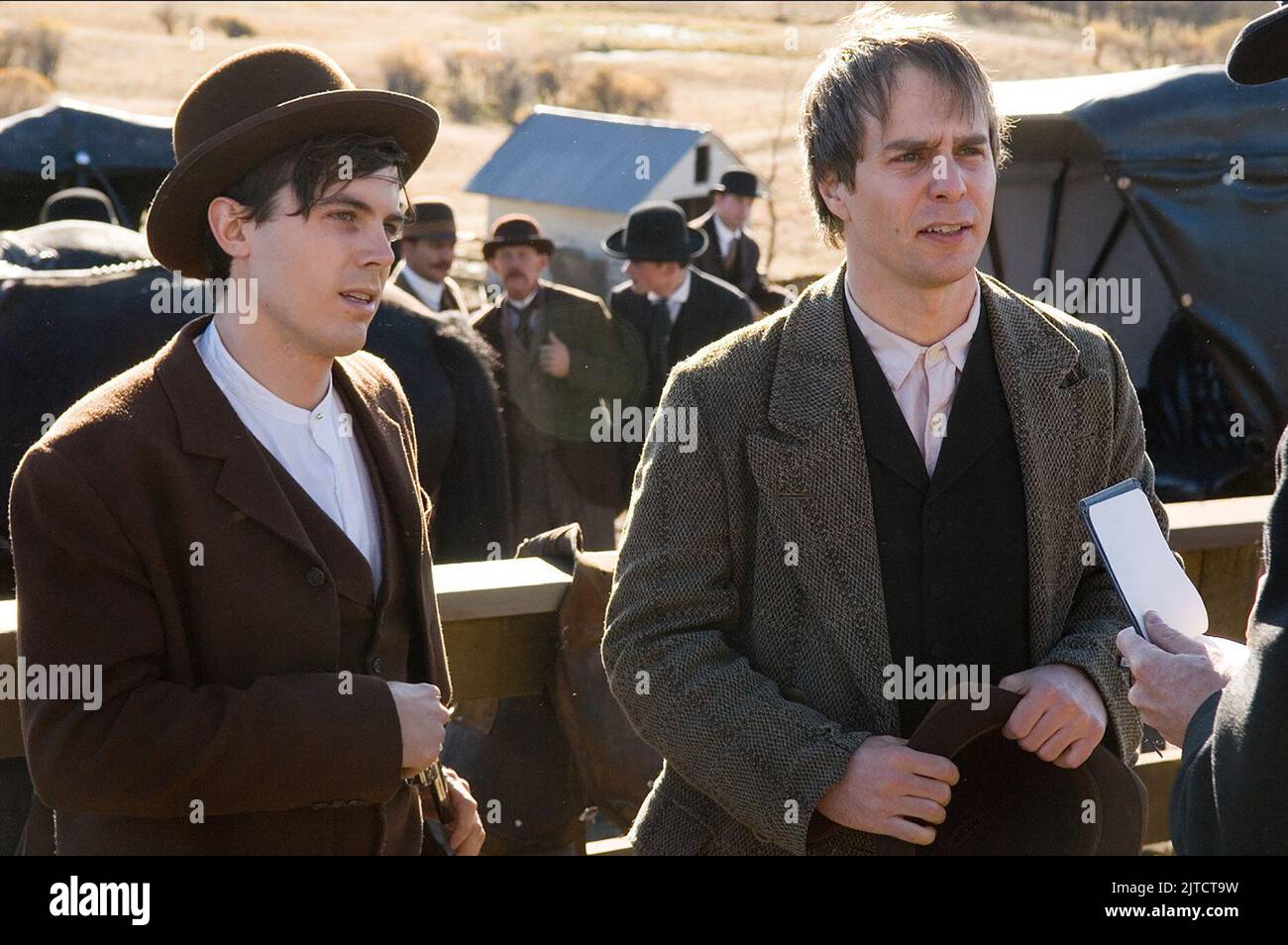 CASEY AFFLECK SAM ROCKWELL, l assassinio di Jesse James da Robert codardo Ford, 2007 Foto Stock