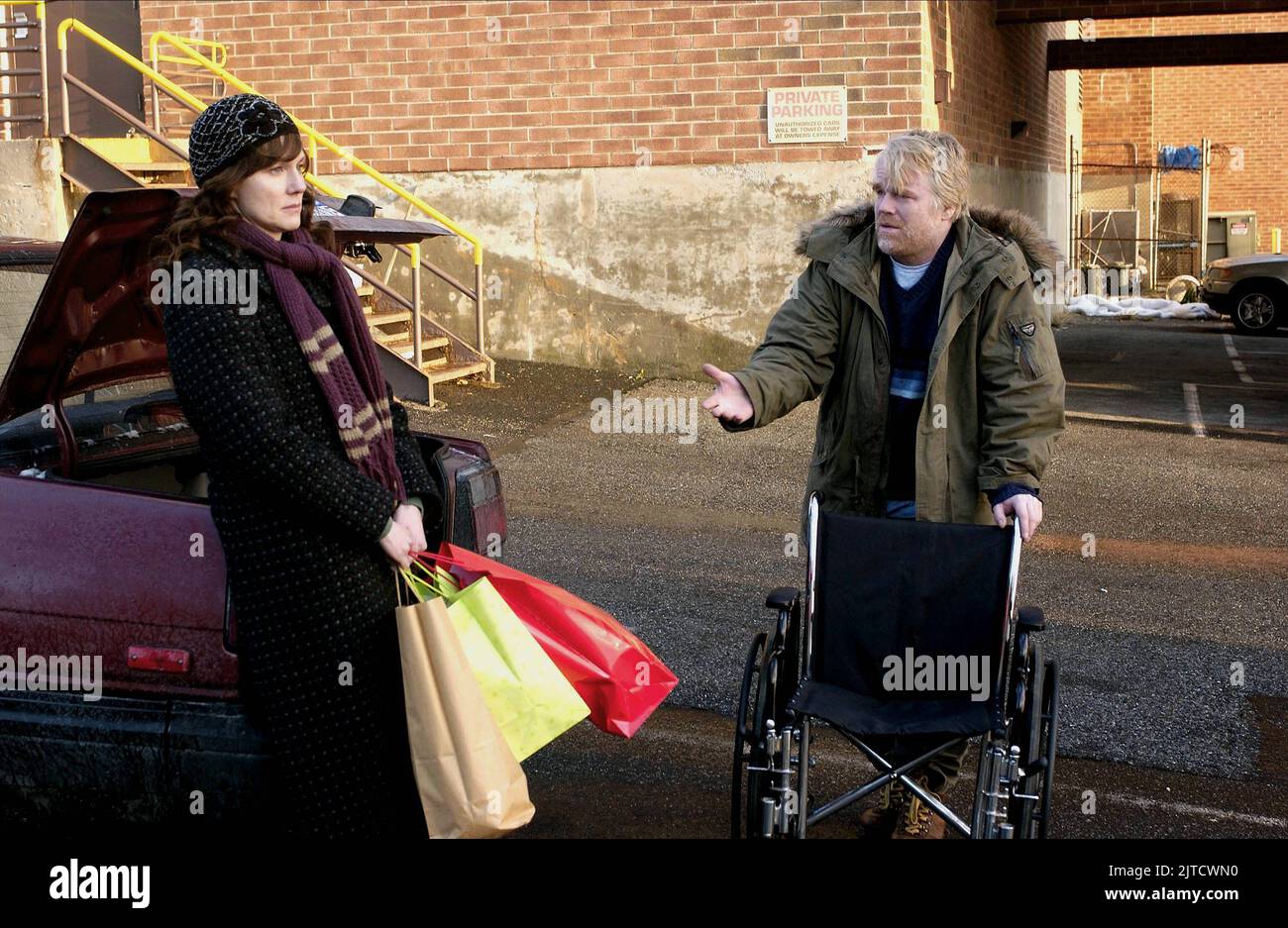LAURA LINNEY e Philip Seymour Hoffman, i selvaggi, 2007 Foto Stock
