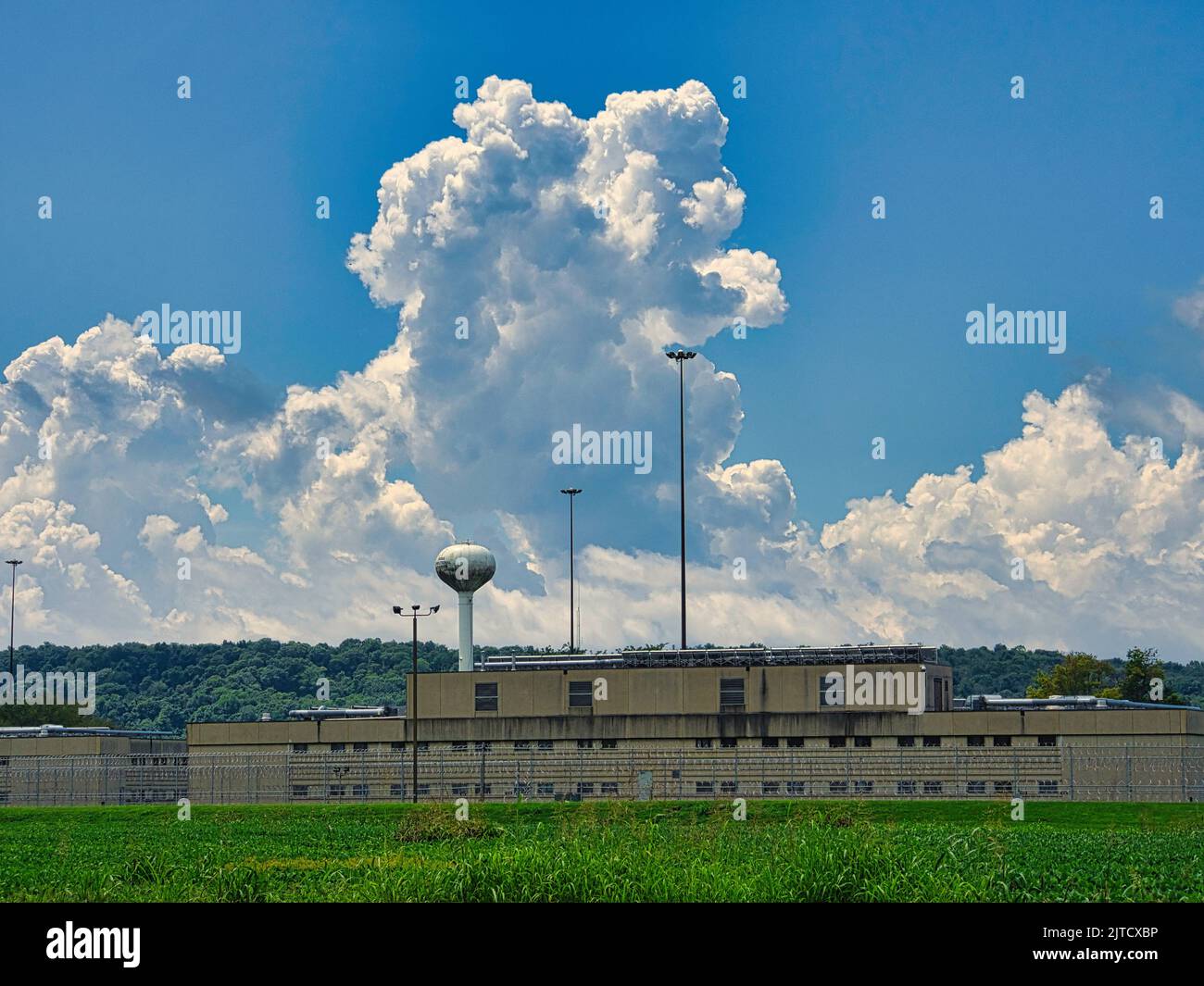 La Chillicothe Correction Institution, o CCI, è una prigione di sicurezza a conduzione statale nella contea di Chillicothe, Ohio Ross. Foto Stock