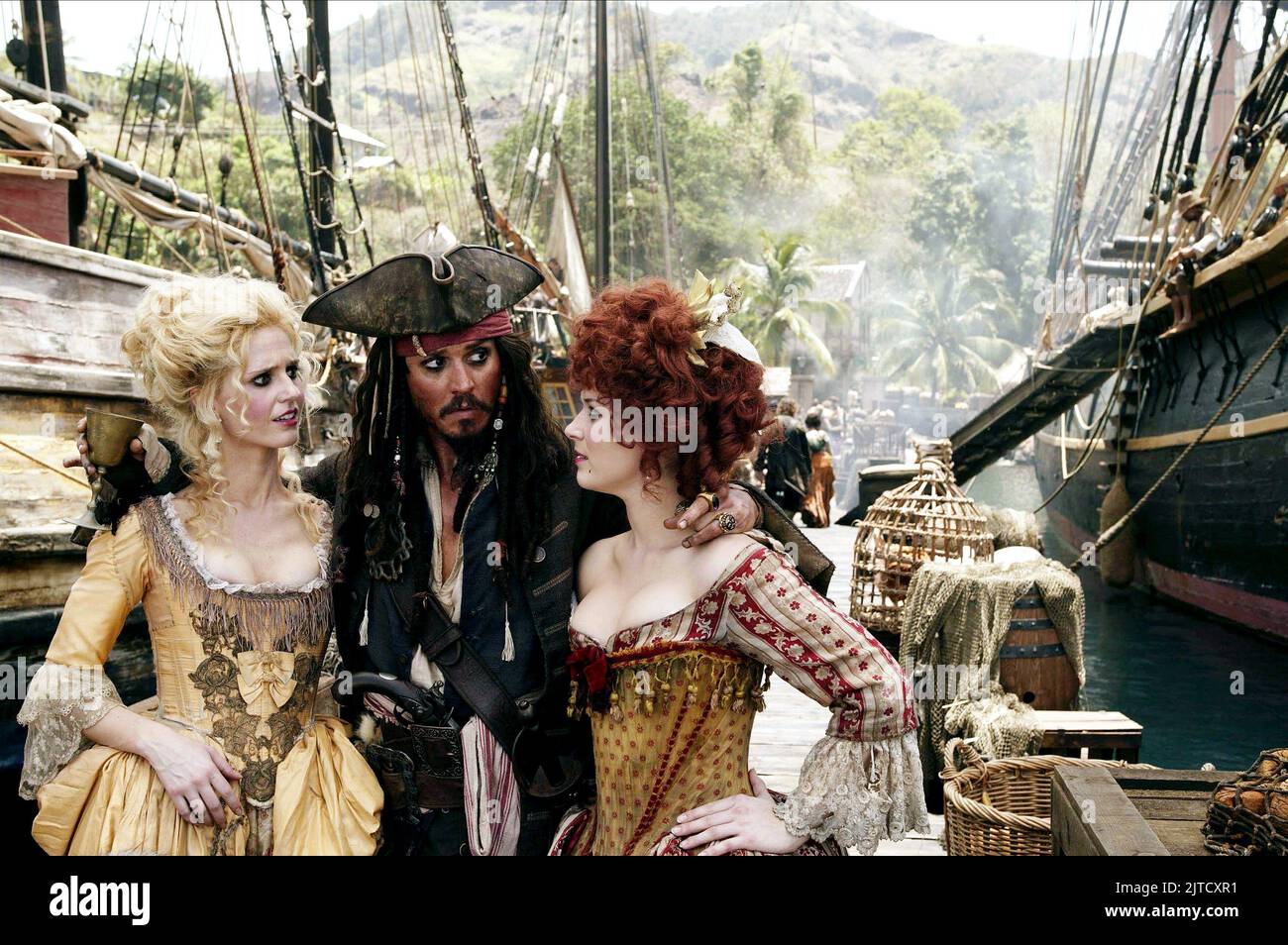 JOHNNY DEPP, pirati dei Caraibi: All'estremità del mondo, 2007 Foto Stock