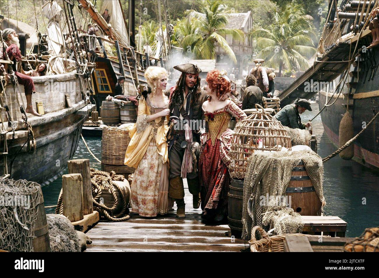 JOHNNY DEPP, pirati dei Caraibi: All'estremità del mondo, 2007 Foto Stock