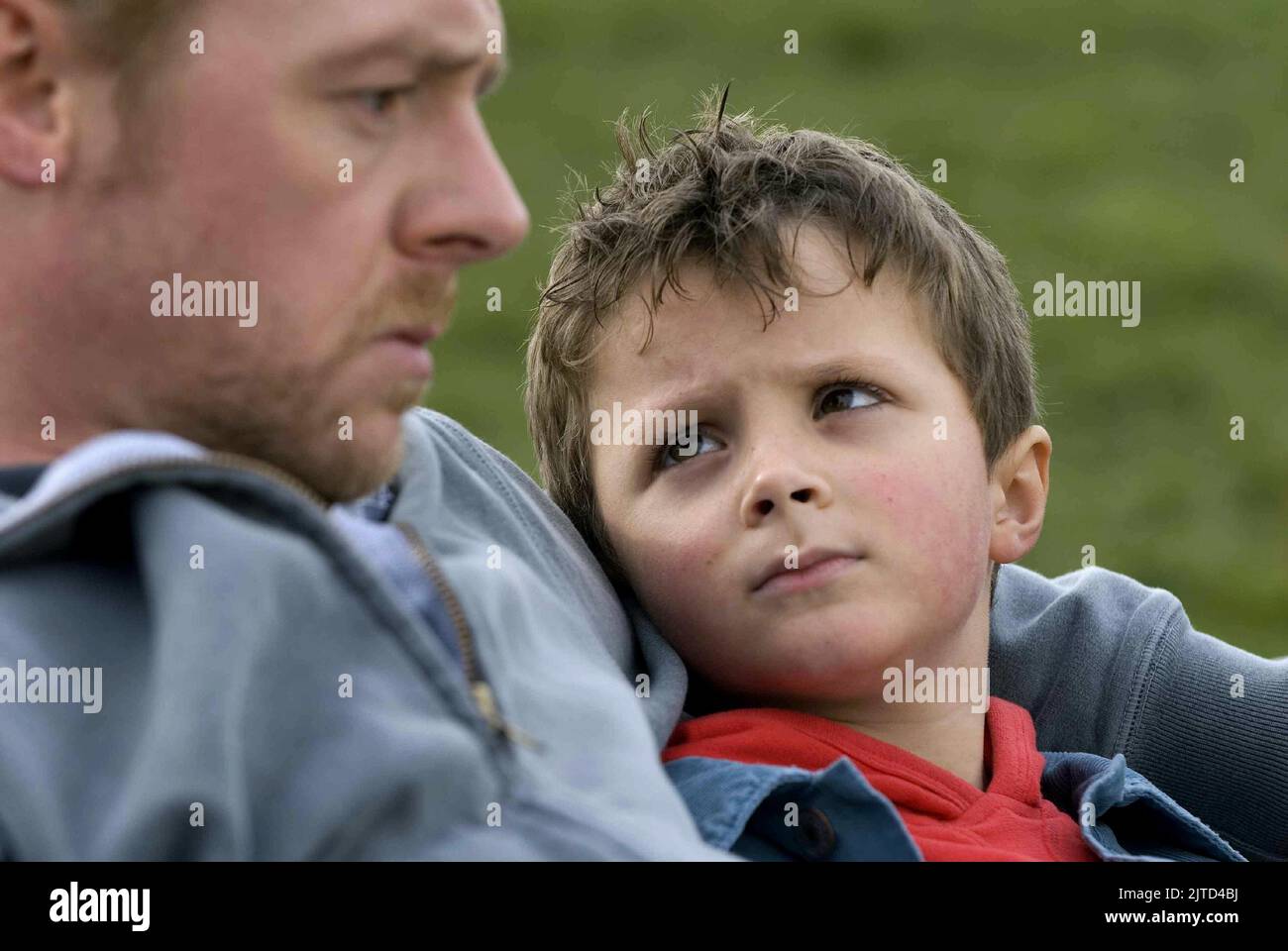 PEGG, SIMCOX, CORRERE FAT RAGAZZO CORSA, 2007 Foto Stock