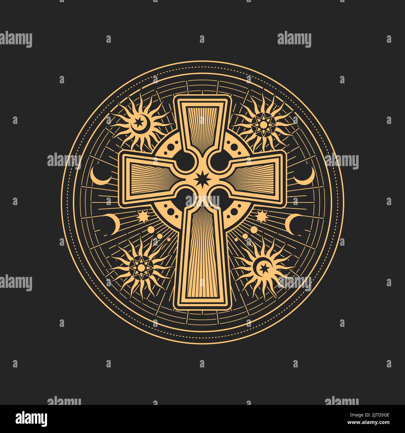 Croce satanica Immagini Vettoriali Stock - Alamy