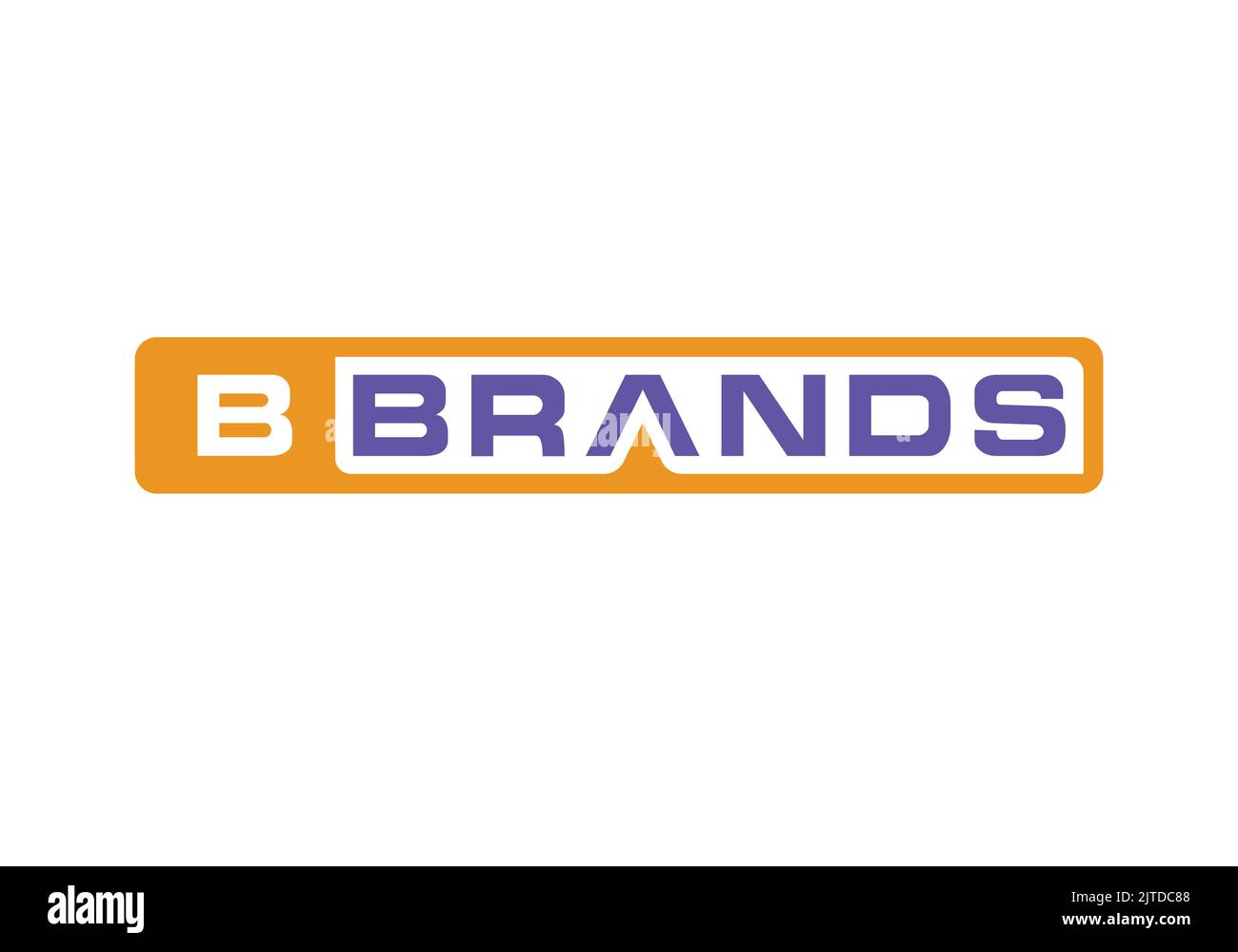 Modello di logo dei marchi B modello di logo lettera concetto di logo dei marchi Illustrazione Vettoriale