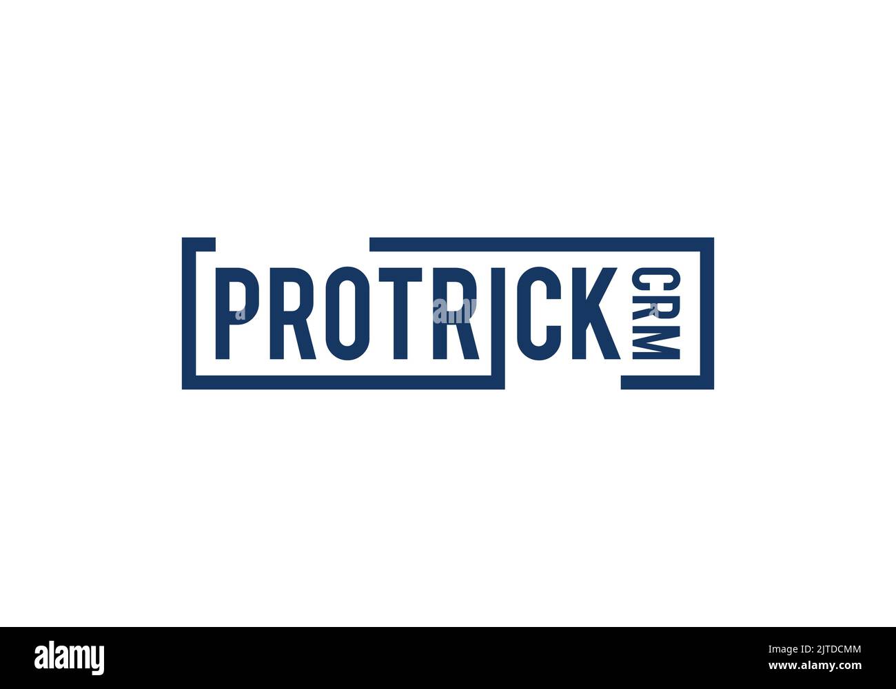 Modello di progettazione del logo CRM Pro Trick Illustrazione Vettoriale