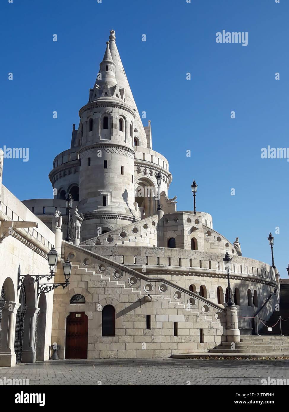 Mura fortificate in pietra bianca Foto Stock