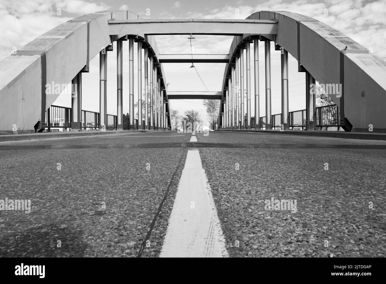 Ponte autostradale di design moderno Foto Stock