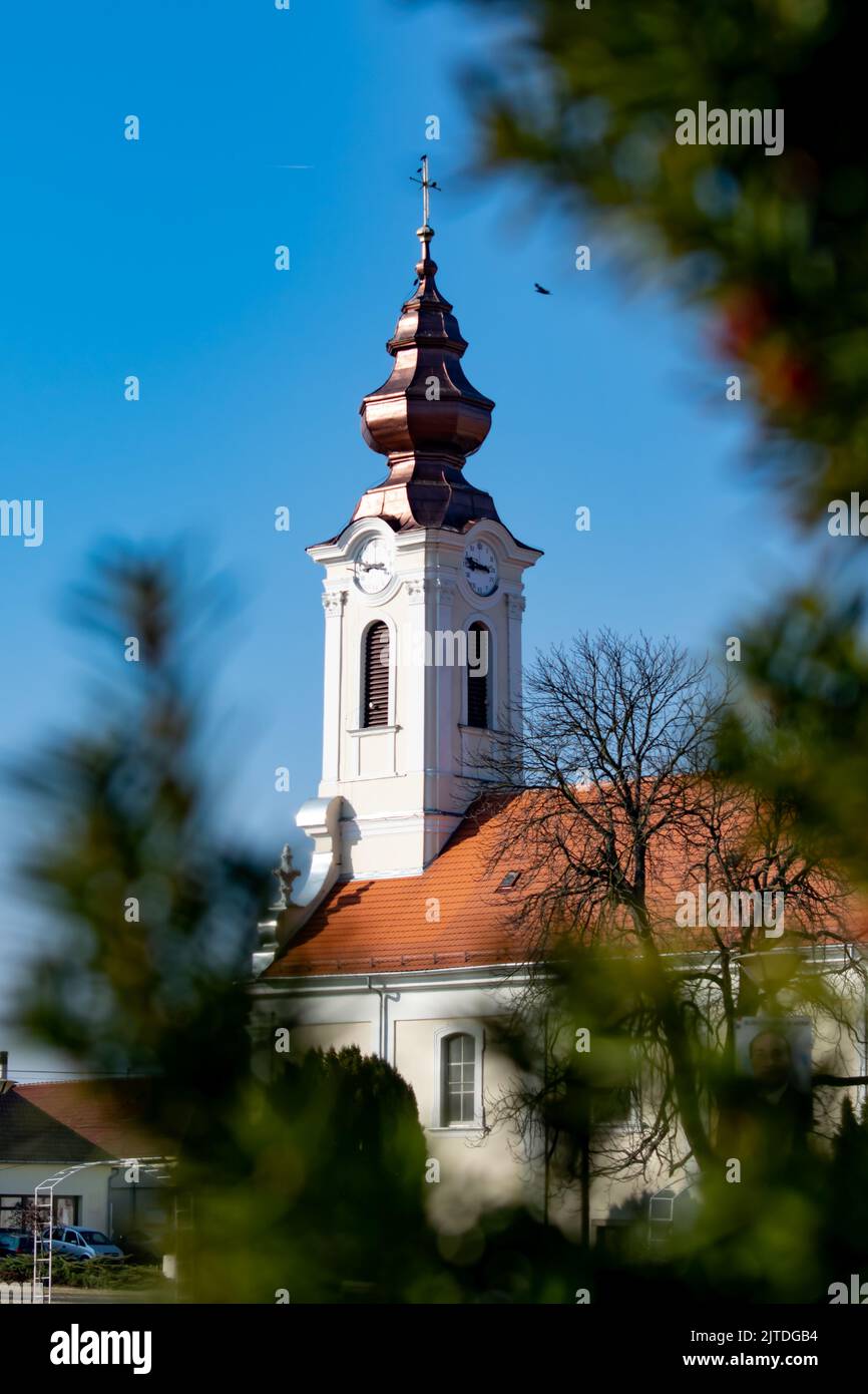 Chiesa del Villaggio dell'Europa Orientale Foto Stock