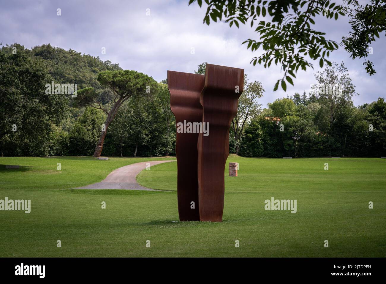 Chillida Leku. Un museo dello scultore basco Eduardo Chillida vicino alla città di San Sebastian. Spagna. Foto Stock