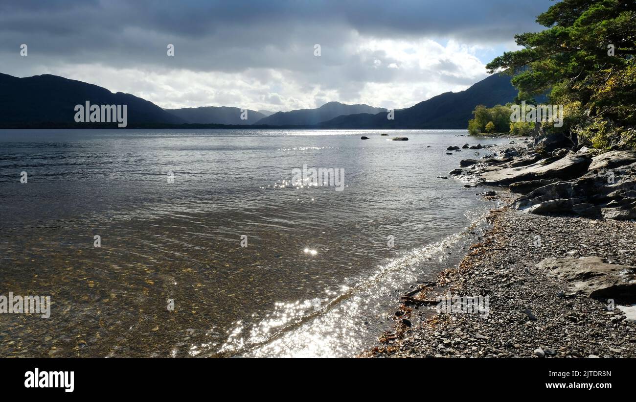 Lough Leane sul Ring of Kerry, County, Kerry, Irlanda - John Gollop Foto Stock