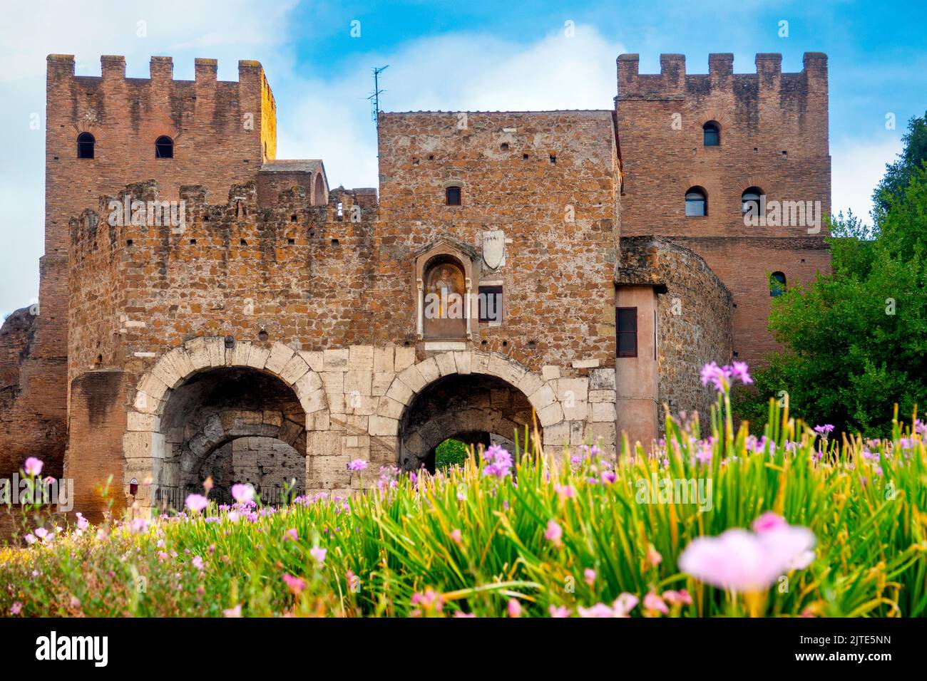 Porta San Paolo, Roma Italia Foto Stock