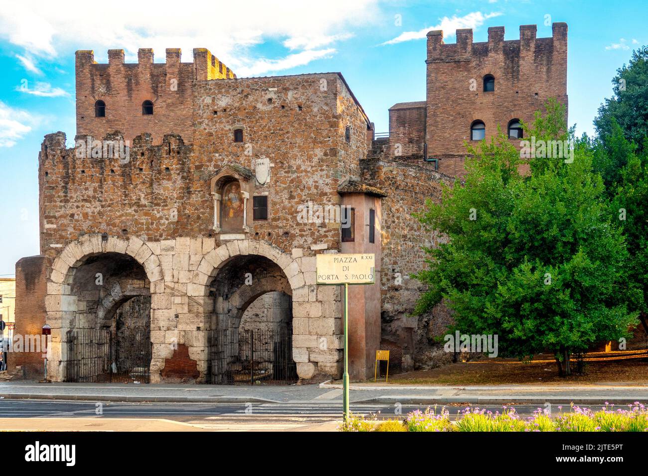 Porta San Paolo, Roma Italia Foto Stock
