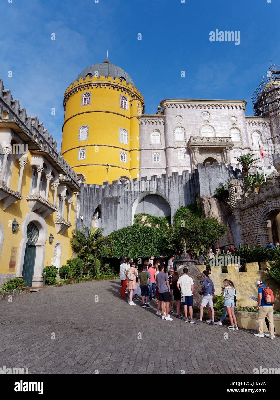Palácio da pena, Sintra, Distretto di Lisbona, Portogallo. Foto Stock