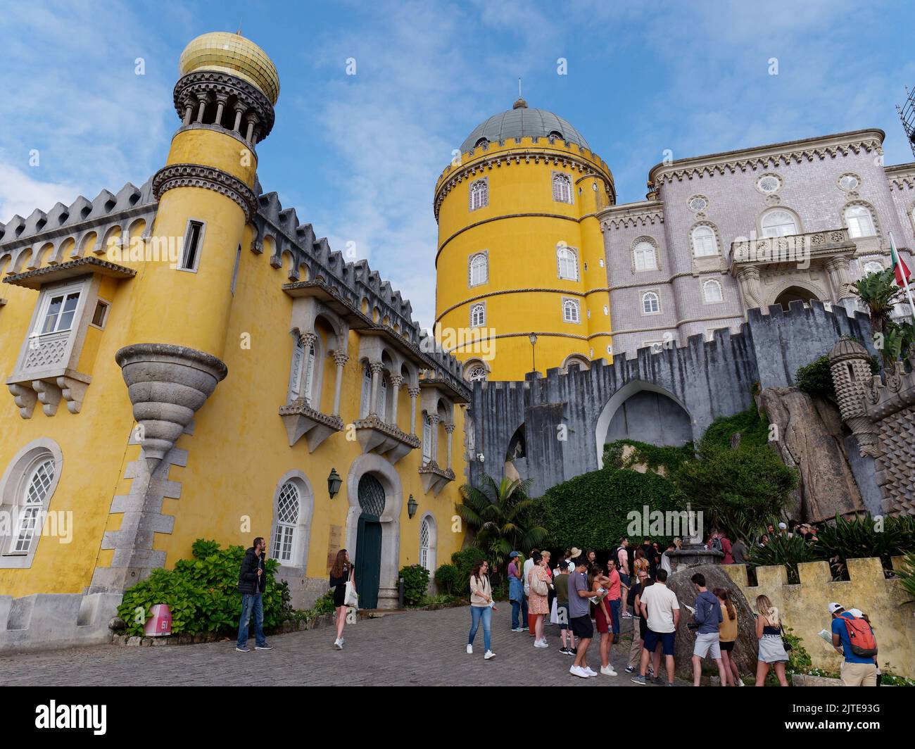 Palácio da pena, Sintra, Distretto di Lisbona, Portogallo. Foto Stock