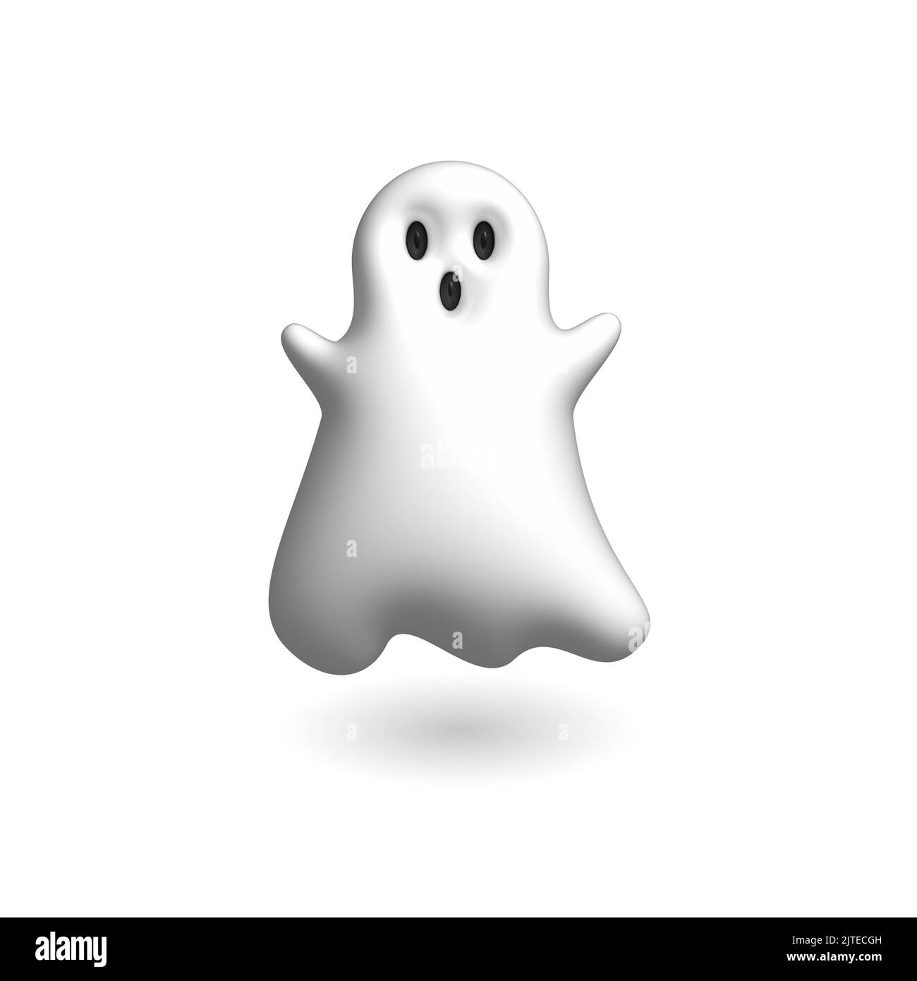 Ghost Halloween icona 3D rendering Foto Stock