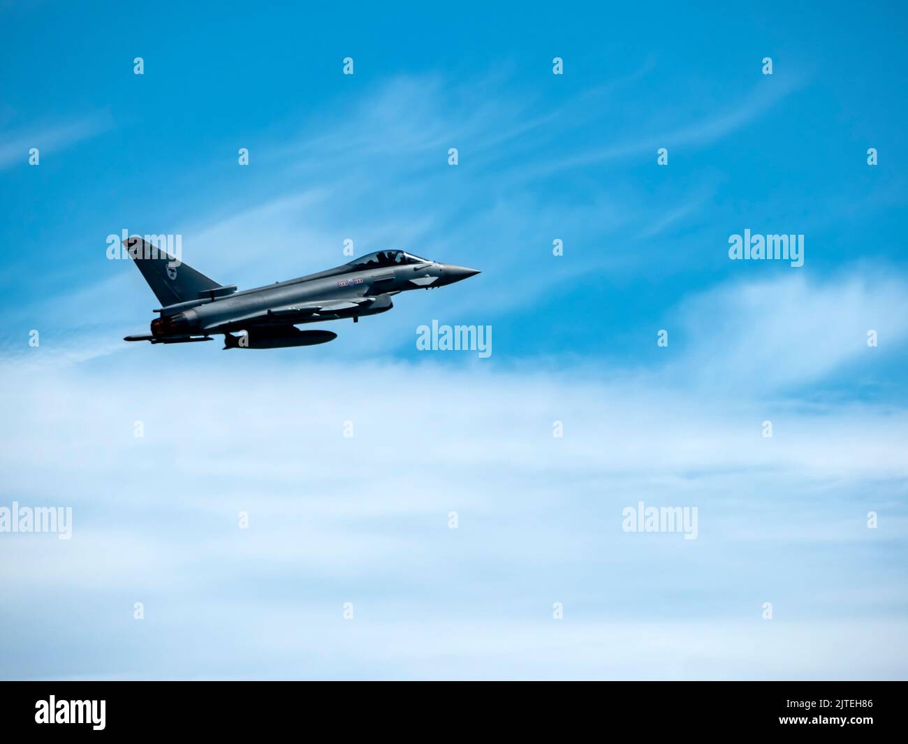 Eurofighter Typhoon FGR4 di No 29 Squadron RAF all'Eastbourne Airshow Foto Stock