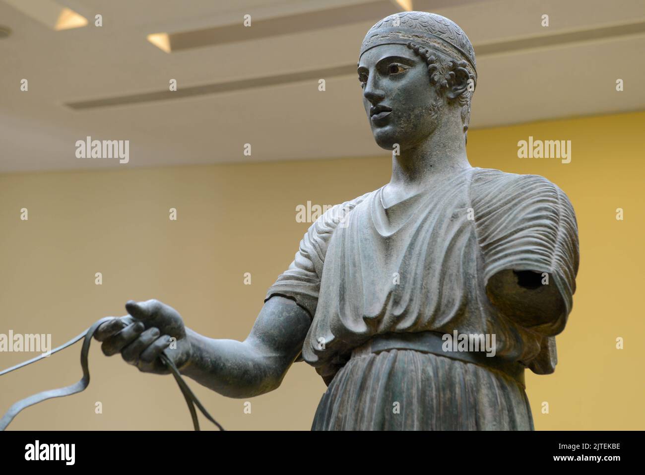 Delphi, Grecia - 21 maggio 2022: Il museo archeologico di Delphi in Grecia Foto Stock