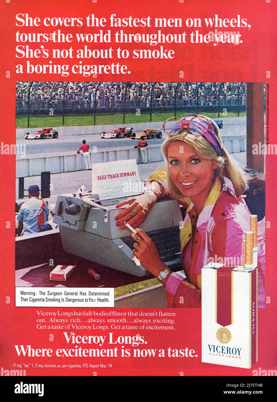 Vintage Luglio 1974 'Redbook' rivista numero pubblicità, USA Foto Stock