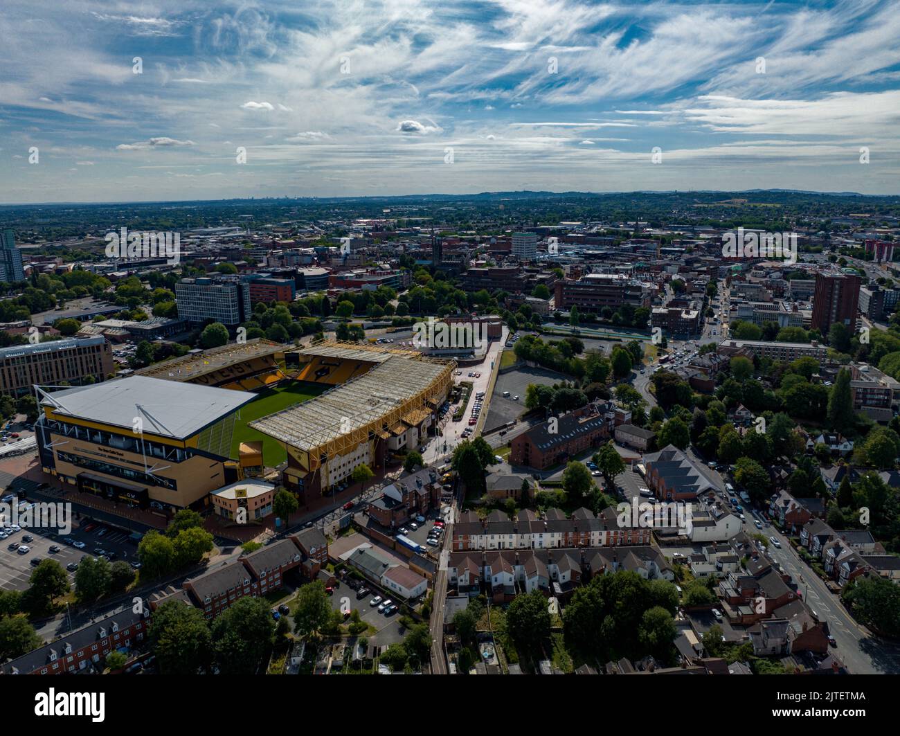 Molineux Stadium a Wolverhampton, West Midlands, Inghilterra, sede del club della Premier League Wolverhampton Wanderers dal 1889 Foto Stock