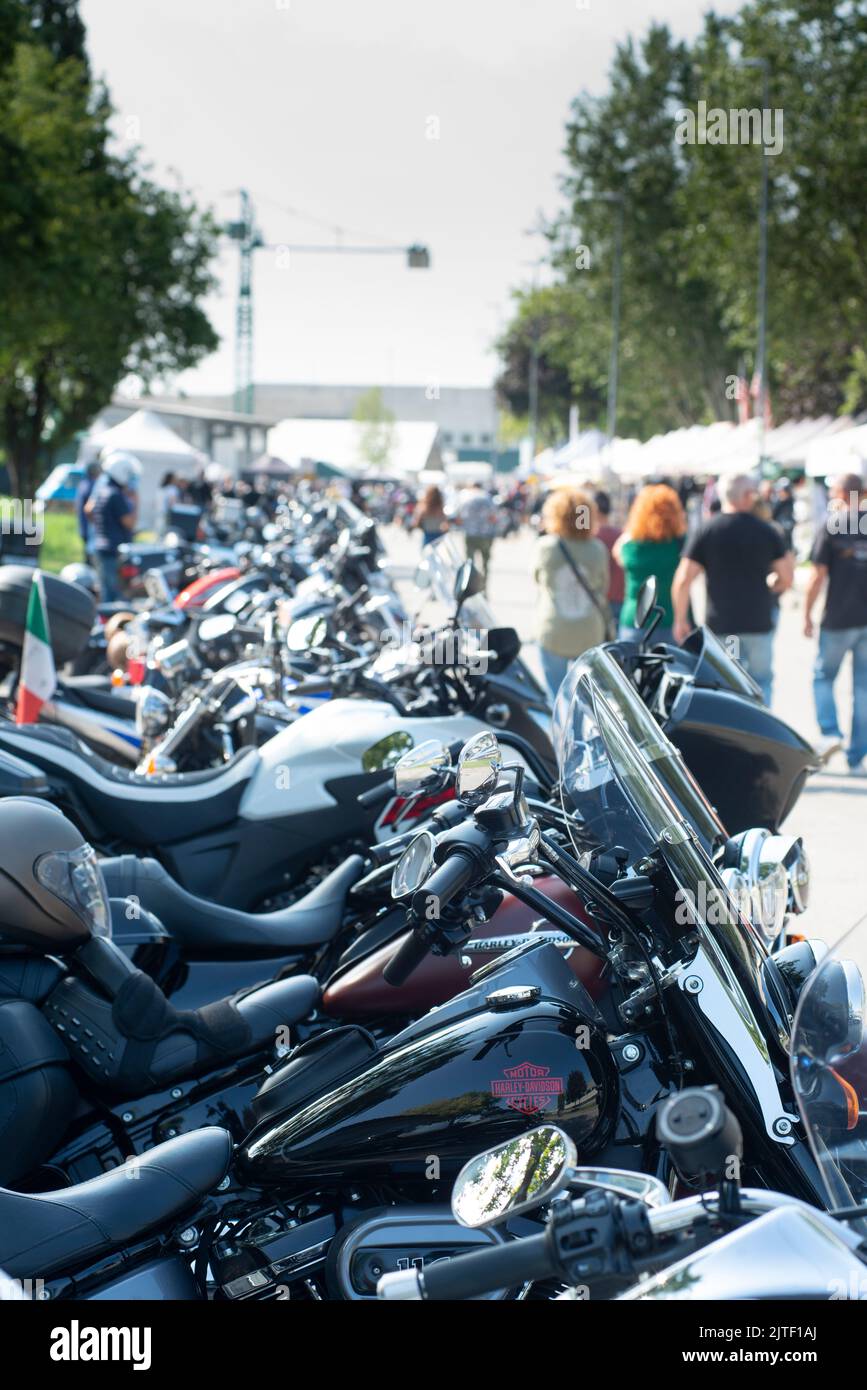 Italia, Lombardia, Cologno al Serio, FESTA BIKERS Meeting of Motorbike Foto Stock