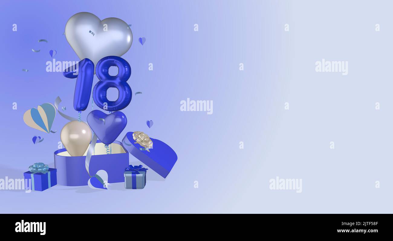 Palloncini Banner Compleanno Ragazza Ragazzo Decorazioni 18° Compleanno  Viola E Nero - Banner, Palloncini E Sfondo Per Feste Tema Viola Nero Festa, image size:1300x799