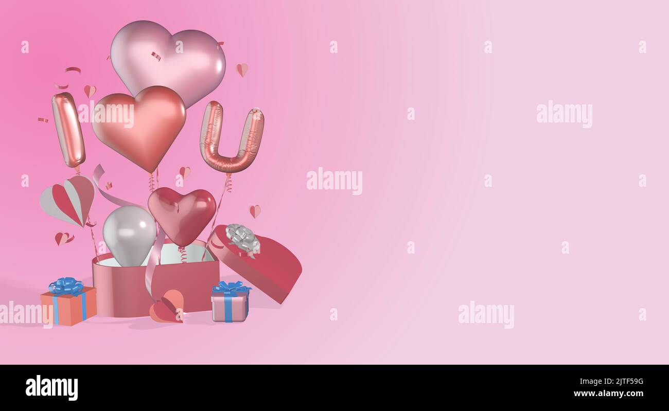 Buon San Valentino Con Scatola Regalo Aperta 3d E Romantiche Decorazioni  Per San Valentino, Regalo Rosa, Regalo Di San Valentino, Palloncino D Amore  Immagine PNG e clipart per il download gratuito