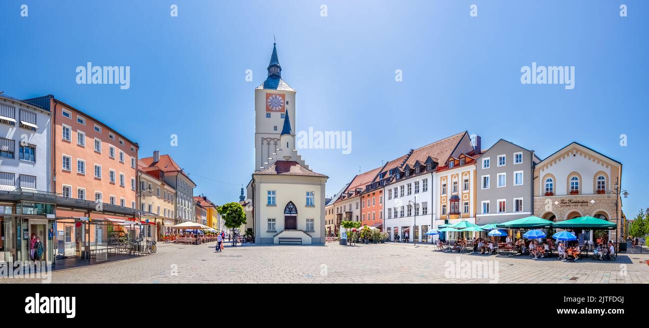 Città storica di Straubing, Germania Foto Stock