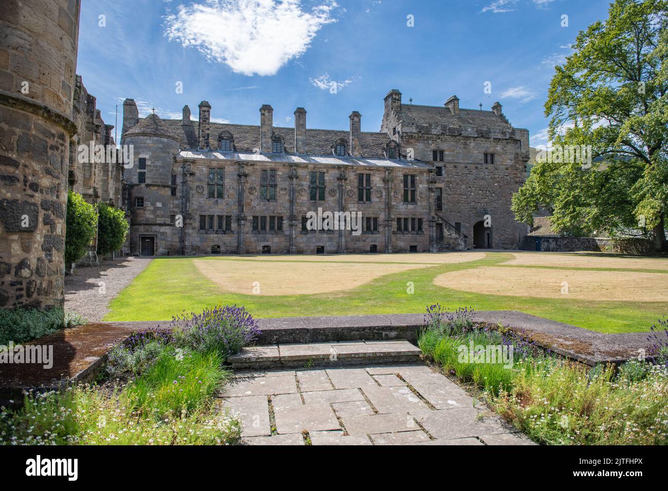 Falkland Palace Garden, Falkland, Fife, Scozia, Regno Unito Foto Stock