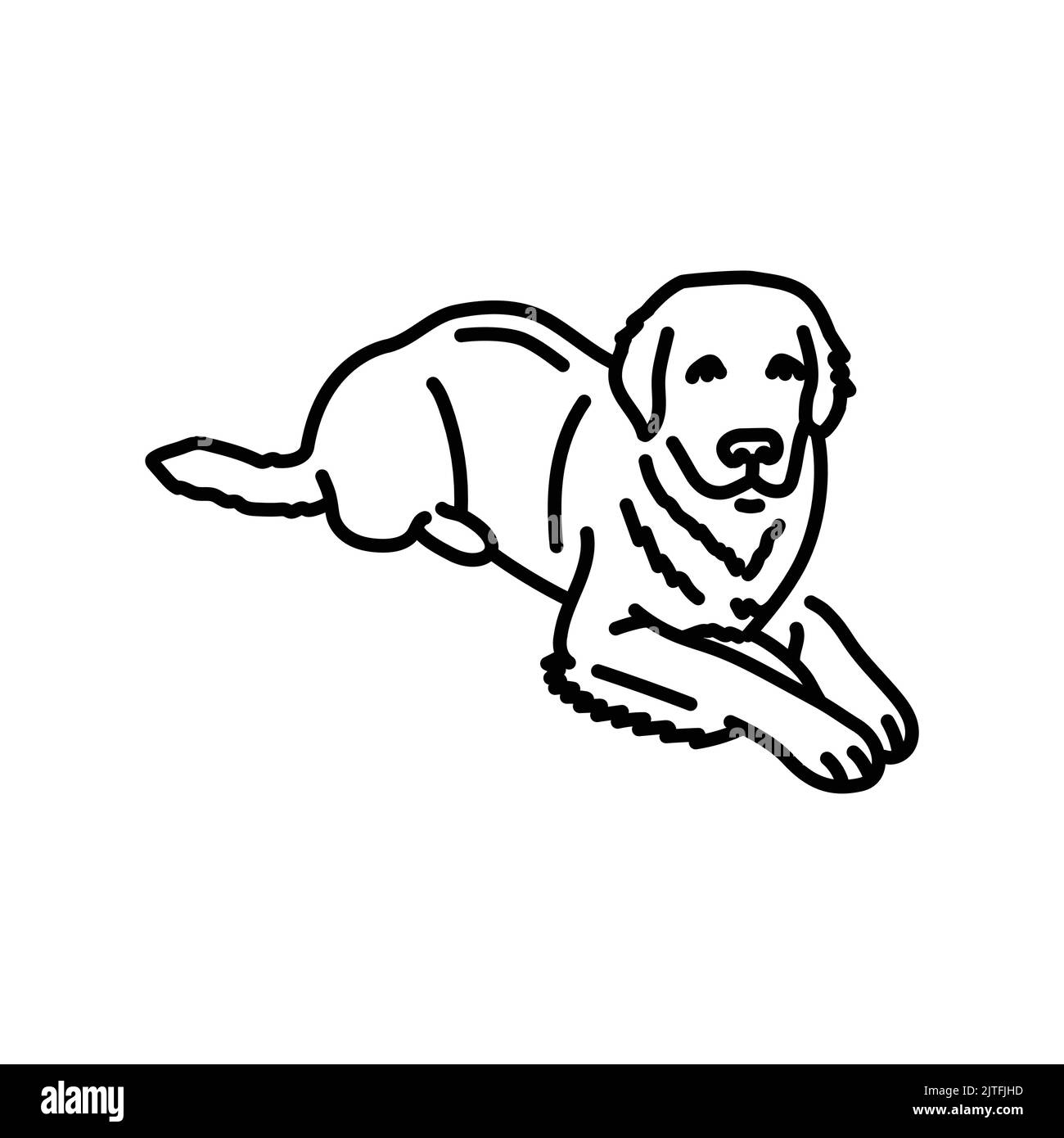 Cane è cattivo sensazione colore linea icona. Primo sintomo della malattia. Pittogramma per pagina web, app mobile, promo. Illustrazione Vettoriale