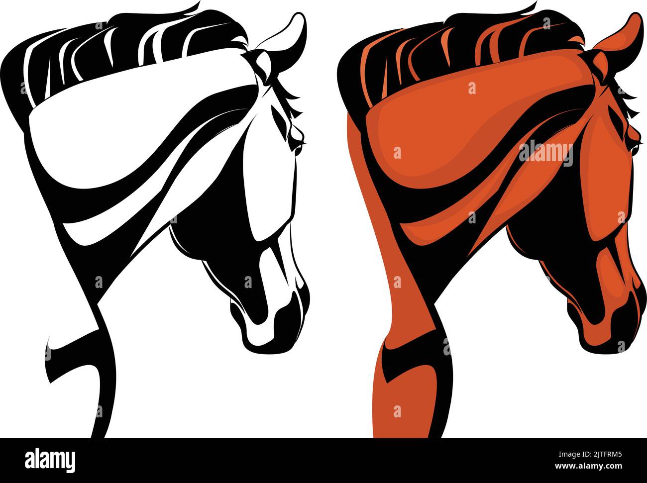 Un'illustrazione di un cavallo immagini, foto di scorta e vettori Illustrazione Vettoriale