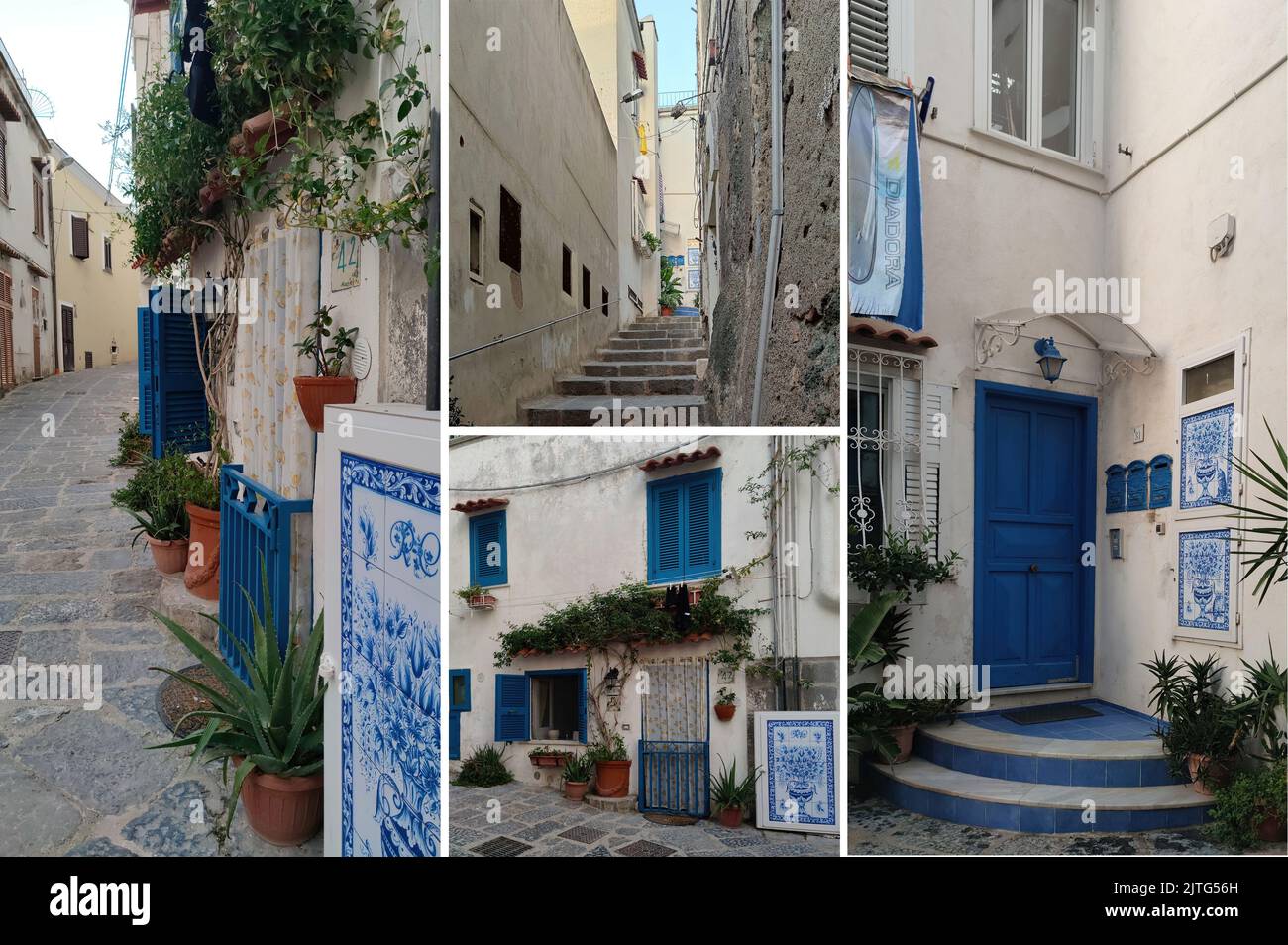 La bellissima città di Forio comune dell'isola d'Ischia, uno dei luoghi più belli e caratteristici dell'isola (1) Foto Stock