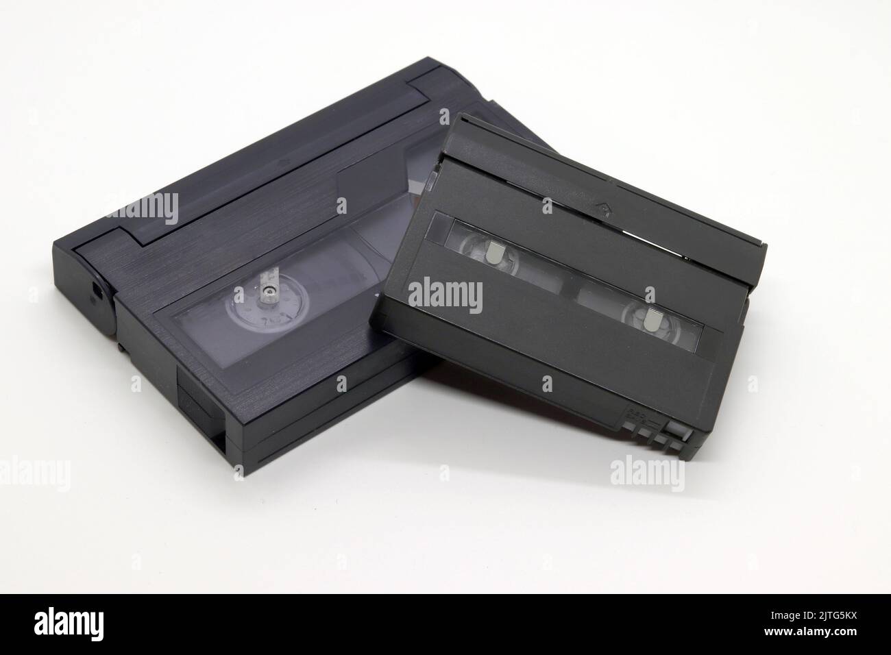 Mini DV vintage e VIDEOCASSETTA Hi8 Foto Stock