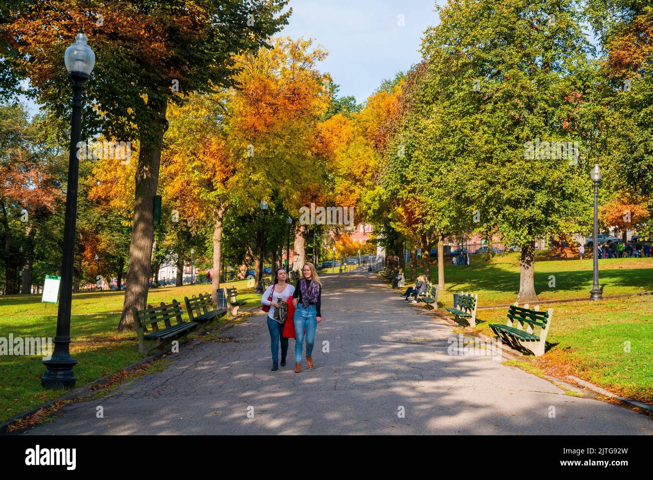 Boston Commons Park, Maine, New England, USA Foto Stock