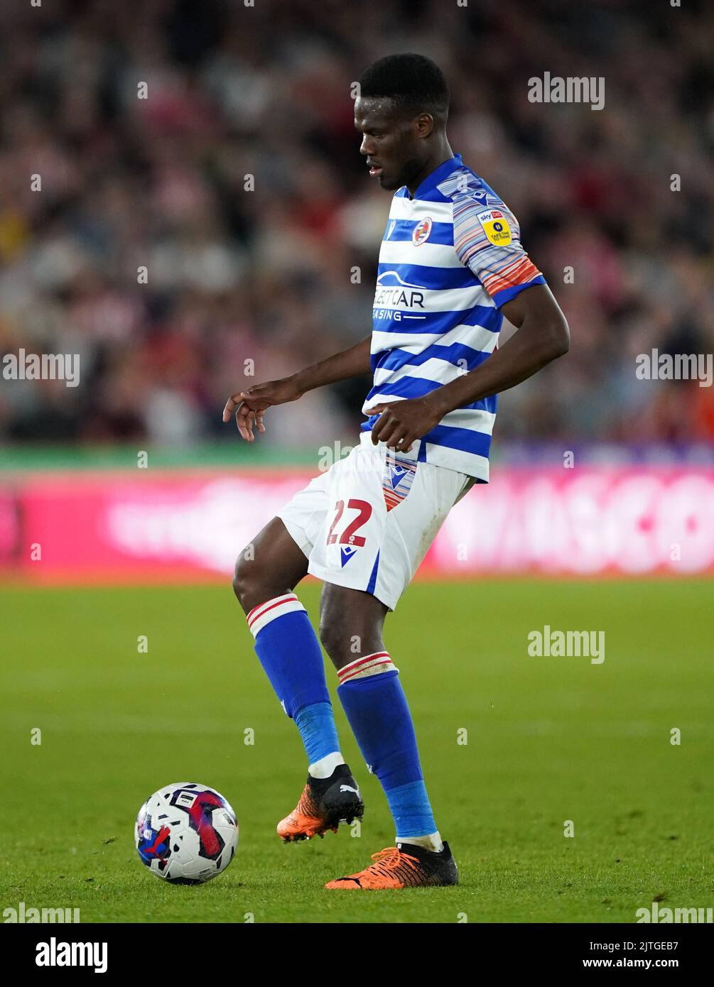 Reading's Mamadou Loum durante la partita del campionato Sky Bet a Bramall Lane, Sheffield. Data immagine: Martedì 30 agosto 2022. Foto Stock