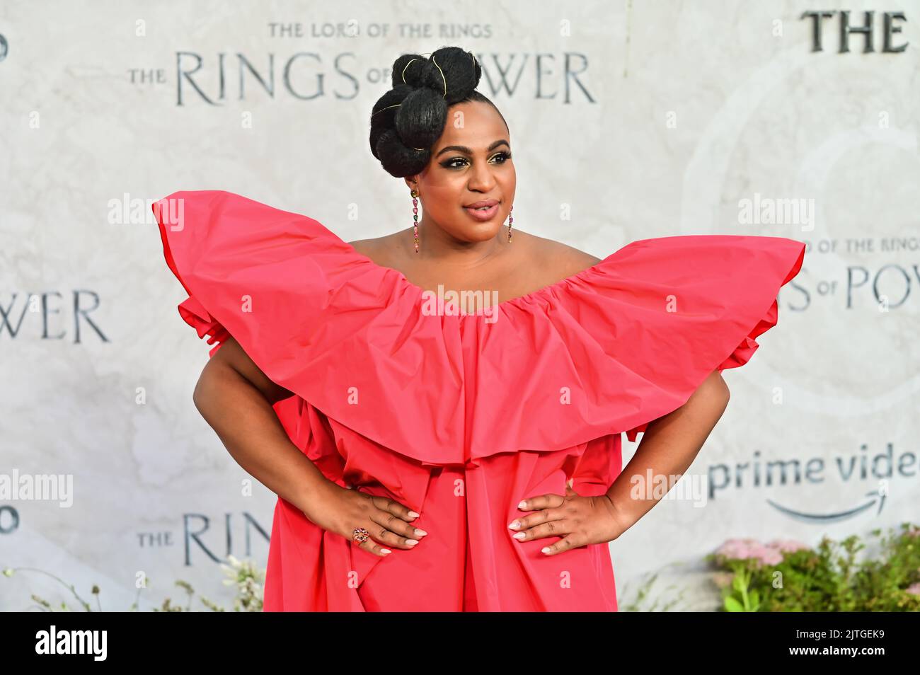 Londra, Regno Unito. 30th agosto 2022. Sophia Nomvete arriva a The Lord of the Rings: La prima serie televisiva The Rings of Power all'ODEON Luxe West End di Leicester Square, Londra, Regno Unito. 30th agosto 2022. Foto Stock