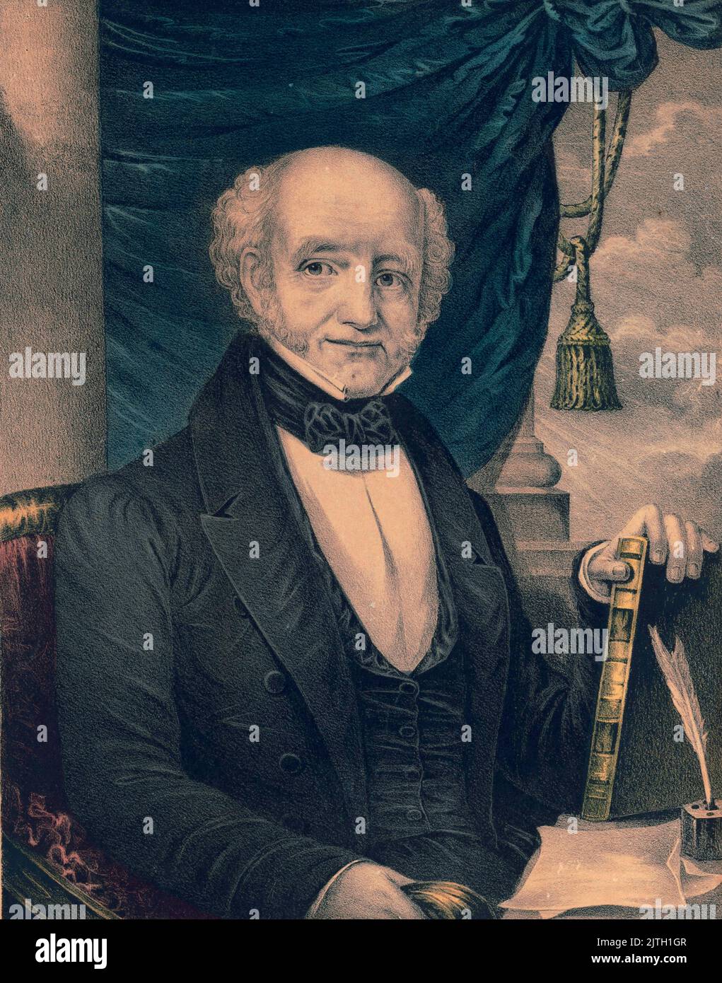 Un ritratto del presidente Martin van Buren. Martin van Buren è stato l'ottavo presidente degli Stati Uniti. Foto Stock