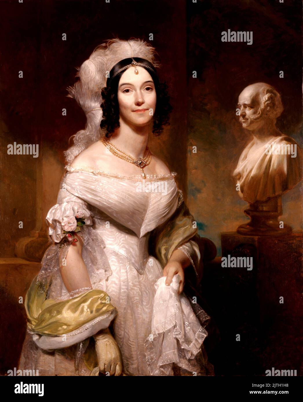 Angelica Singleton Van Buren (Sig.ra Abraham Van Buren) era sposata con il figlio del presidente, Abraham Van Buren II Assunse l'incarico di prima signora perché la moglie del presidente, Hannah van Hoes, morì di 35 anni a causa della tubercolosi. Foto Stock