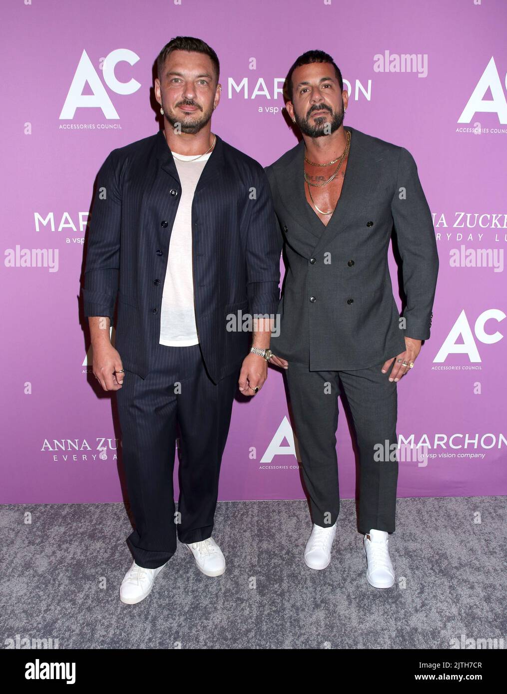 Andrew Wedge e Christian Stanley partecipano ai 26th Annual ACE Awards tenutisi a Cipriani 42nd Street il 1 agosto 2022 a New York City, NY ©Steven Bergman/AFF-USA.COM Foto Stock