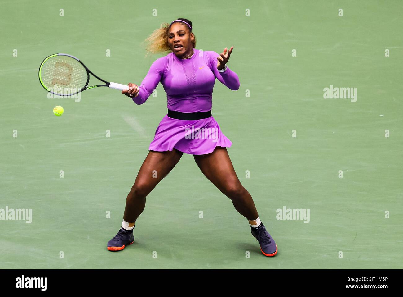 New York, Stati Uniti. 07th Set, 2019. Serena Williams gioca Andreescu durante US Open 2019 Credit: Independent Photo Agency/Alamy Live News Foto Stock