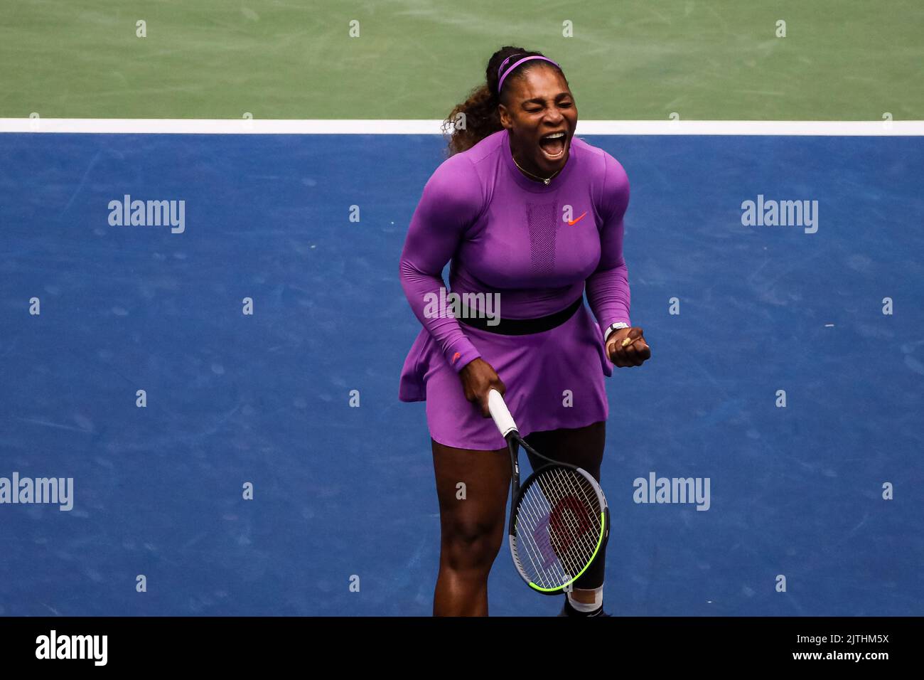 New York, Stati Uniti. 07th Set, 2019. Serena Williams gioca Andreescu durante US Open 2019 Credit: Independent Photo Agency/Alamy Live News Foto Stock